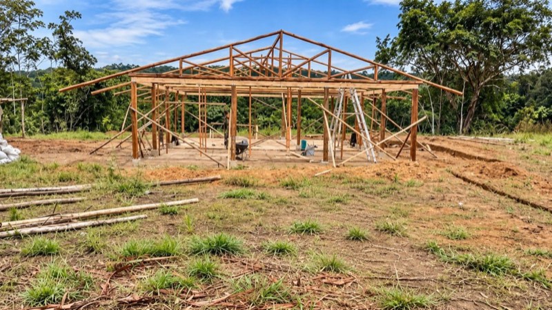 Supermercado Comunidades Indígenas en construcción