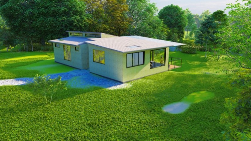 Render del diseño de Casa Duran Vallejo, otro ángulo