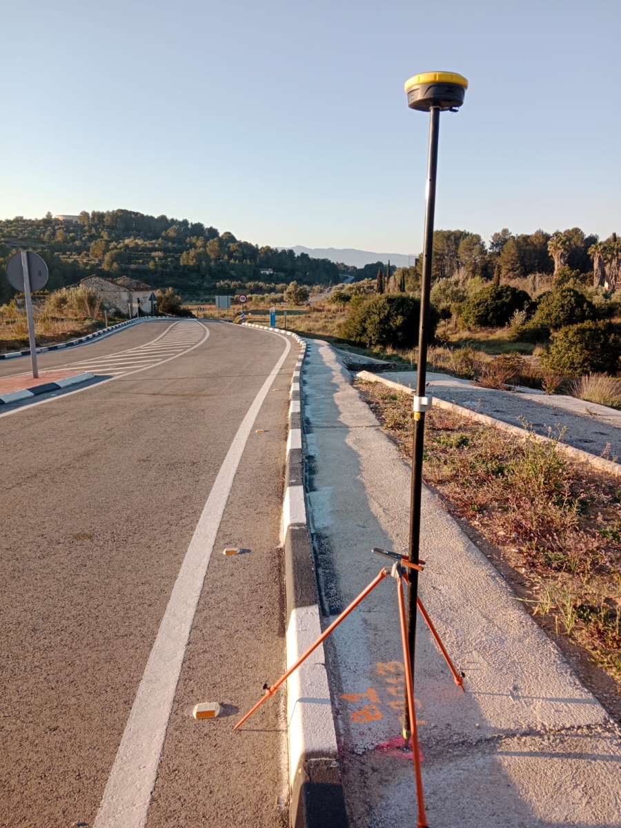 Levantamiento GNSS al atardecer, Valencia