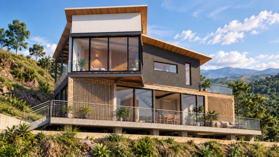 Casa Campestre Nocaima, render exterior