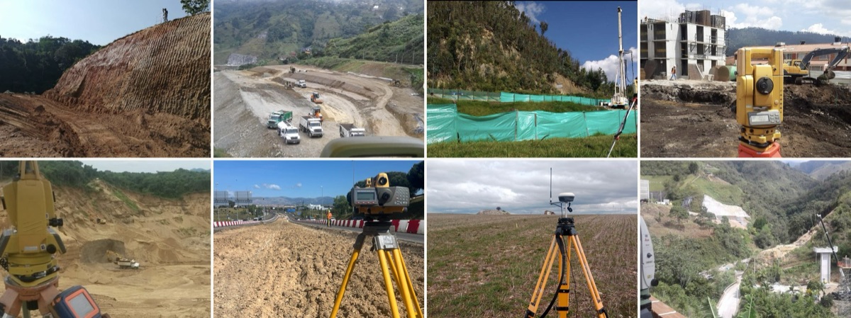 Trayectoria de Geo Rumbo en topografía de obra civil