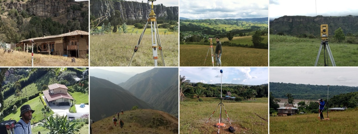 Trayectoria de Geo Rumbo en topografía rural y agrícola