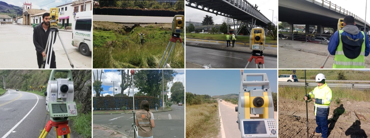 Trayectoria de Geo Rumbo en topografía de vías y puentes