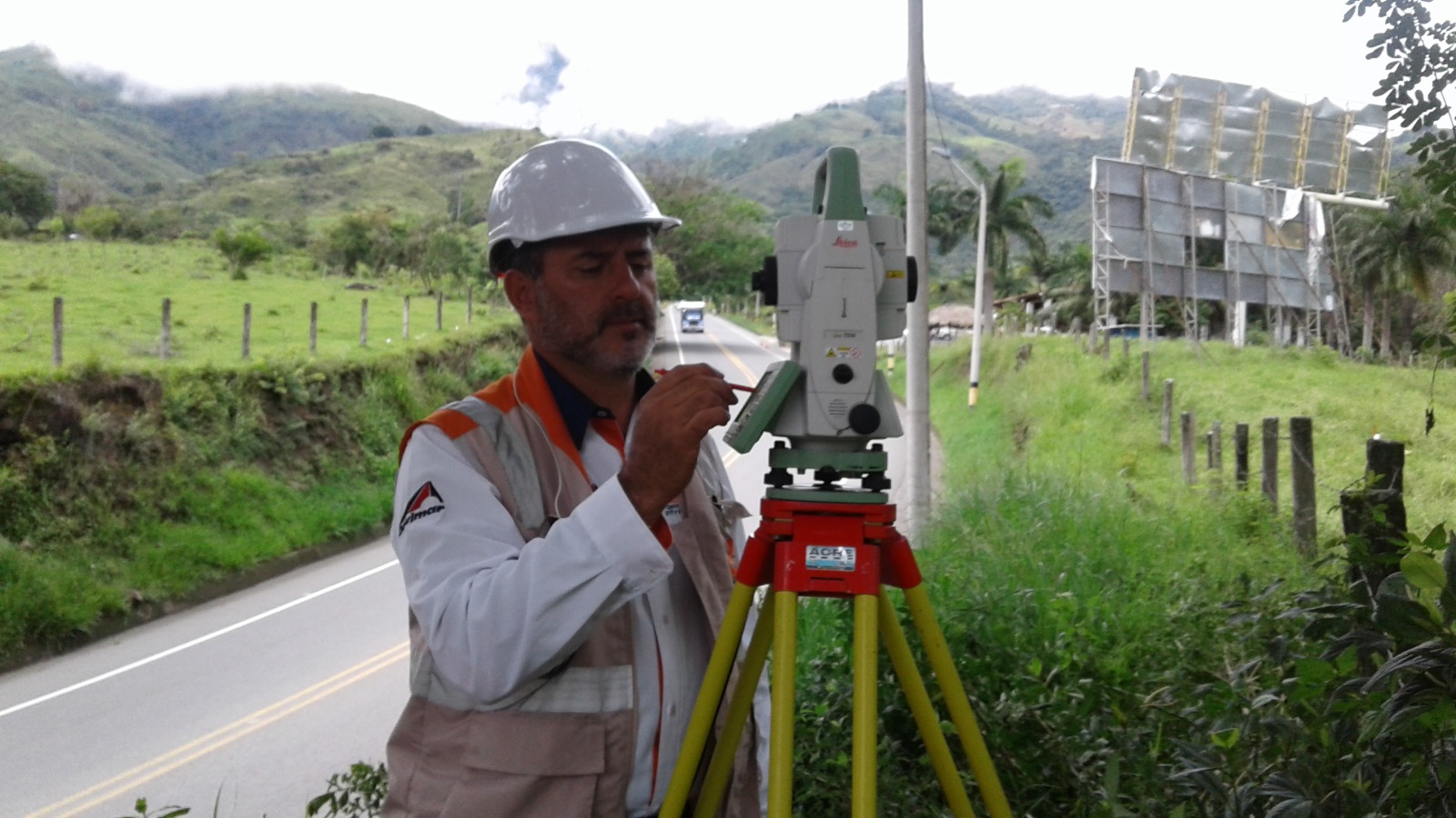 Control topográfico en carretera, Colombia