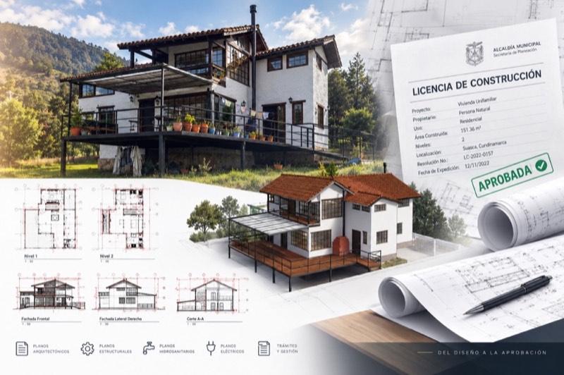 Licencia de construcción aprobada en Colombia